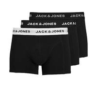 JACK & JONES Boxers 'JACSolid' noir / blanc, Taille L