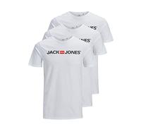 JACK & JONES Lot de 3 t-Shirts pour Homme, S