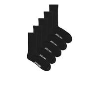 JACK & JONES Lot de 5 Chaussettes de Tennis Jacbasic Homme Chaussettes, Noir, Taille unique