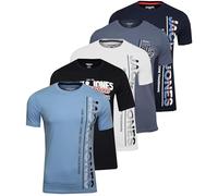 Jack & Jones Lot de 5 t-shirts pour homme, M