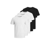 JACK & JONES Jjeorganic Basic Tee SS O Neck 5 PK MP T-Shirt, Noir 2, S Homme