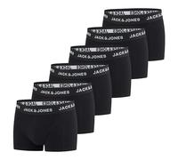 JACK & JONES Lot de 6 boxers basiques pour homme - En coton - Noir, rouge, vert, bleu, gris, S, M, L, XL, XXL, 3XL, 4XL, 5XL, 6XL, 7XL, 8XL, Lot de 6, 8XL