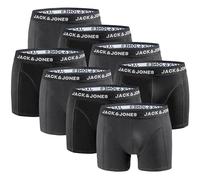 JACK & JONES Lot de 8 boxers pour homme - En coton - Confortables - Sous-vêtements moulants - Sous-vêtements élastiques pour tous les jours, anthrazit, XL