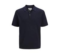 JACK & JONES Male Einfarbig Poloshirt Jprcccooper Polo en Tricot SS Sn, Night Sky 1, L Hommes