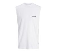 JACK & JONES Male Gedruckt Tanktop Jcounion Débardeur imprimé Sn, Blanc éclatant, M Hommes