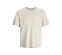 JACK & JONES Male Jjecorp T-Shirt SS à col Rond avec Logo Noos, Beige Clair, S Hommes