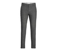 JACK & JONES Male Slim Fit Chino Hose Pantalon, Gris foncé/détail : Pied de Chien, 32W x 32L Homme