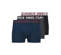 Jack & Jones Male Trunks Lot de 3 Boxers, Bleu, S