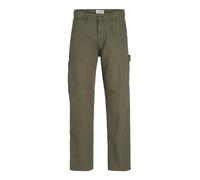 JACK & JONES Male Wide Leg Fit Worker-Hose Pantalon Cargo, Vert Olive, 31W / 34L Homme