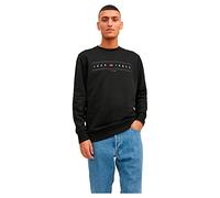 JACK & JONES Men's JJFLAG Sweat à col Rond pour Homme Noir XXL, Noir, XXL