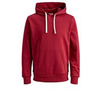 Jack & Jones NOS Homme Jjeholmen Sweat Hood Noos Pull Pull Not Applicable, Rio Red, M
