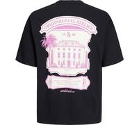 JACK&JONES ORIGINALS JORSANTORINI GRAPHIC TEE SS CREW NE Black M