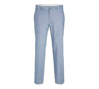 Jack & Jones – Pantalon Jprriviera Linen – Coupe slim – Bleu nautique – Taille 50