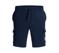 JACK & JONES Pantalon cargo 'JPSTGordon Alliance' bleu marine / blanc, Taille 34
