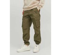 Jack & Jones – Pantalon cargo pour homme JPSTKane JJNoah – Coupe décontractée Vert Olive XL