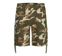 JACK & JONES Pantalon cargo 'Marley' beige / marron / vert, Taille 33