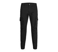 JACK & JONES Pantalon cargo pour homme, coupe ajustée, phantom, 36W / 32L | Coupe ajustée, uni, décontracté, pour un maximum de Lavage en cycle délicat à 40 °C