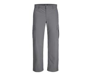 JACK & JONES Pantalon Cargo pour Homme, Coupe Ample, Pantalon Cargo, Gris, 32W / 32L