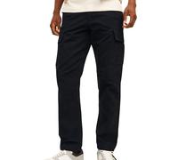 Jack & Jones Pantalon Cargo pour Homme, Coupe Ample, Pantalon Cargo, Noir, 29W / 32L