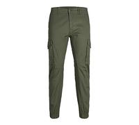 JACK & JONES Pantalon cargo slim fit pour homme, Olive 1, 29W / 32L