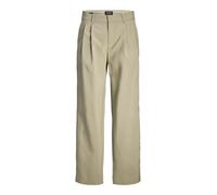 JACK & JONES Jpstbill Jjdaytona Wide Chino Pantalon, Beige foncé, 32W / 34L Homme