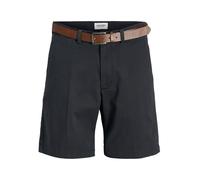Jack & Jones Jpstmarco Jjfranco Short Chino avec Ceinture, Bleu Marine, S