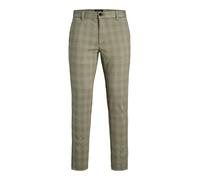 JACK & JONES Pantalon chino 'JPSTMarco JJCooper' gris / taupe / blanc cassé, Taille 28
