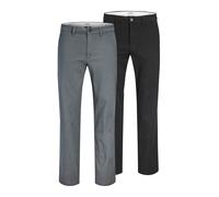 JACK & JONES Pantalon chino 'JPSTOLLIE DYLAN' gris / noir, Taille 28