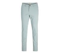 JACK & JONES Pantalon chino 'MARCO BOWIE' noisette / menthe / vert pastel, Taille 28