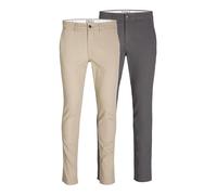 JACK & JONES Pantalon Chino Pack de 2 Pantalon Chino Slim Fit Crockery 34 30 Crockery (US) 34 / L30