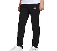 JACK & JONES Pantalon de Jogging avec Ceinture élastique Jogger Pantalon en Tissu Cordon de Serrage Coupe relaxe Streetwear Basique JPSTGORDON, Couleurs:Noir, Taille de Pantalon:L