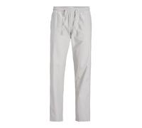 JACK & JONES Pantalon 'JPSTKane JJSummer' gris clair / blanc, Taille 34