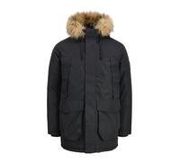 JACK & JONES Parka d’hiver 'CAMP' noisette / noir, Taille S