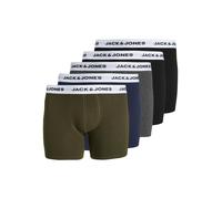 Jack & Jones Plus Boxers bleu marine / gris chiné / kaki / noir, Taille 6XL