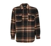 Jack & Jones Plus Chemise 'JJEBradley Ollie' umbra / brun foncé / blanc, Taille XXXL