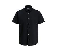 Jjebreeze Linen Blend T-Shirt S/S Sn Pls - Grande Taille, Noir, 3XL