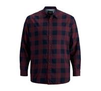 Jack & Jones Gingham Twill Long Sleeve Shirt Bleu 4XL Homme