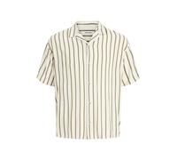 Jack & Jones Plus Chemise 'JJEJeff' crème / olive, Taille 4XL