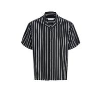 Jack & Jones Plus Chemise 'JJEJeff' noir / blanc, Taille XXXL