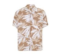 Jack & Jones Plus Chemise 'JJEJeff' noisette / blanc, Taille 7XL