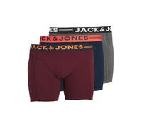 JACK&JONES PLUS Homme Jaclichfield Trunks Noos Lot de 3 bocaux, Bordeaux, 4XL EU