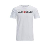 JACK&JONES PLUS Homme Jjecorp Logo Tee Crew Neck Noos Ps T shirt, Blanc, 7XL EU