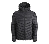 JACK&JONES PLUS Homme Jjehero Puffer Hood Ps Sn Jacket, Noir, 6XL EU