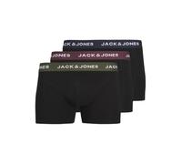 JACK&JONES PLUS JACARON Solid Trunks 3 Pack PLS Caleçon Boxeur, Black/Pack:Black-Black, 4XL Große Größen (Lot de 3) Homme