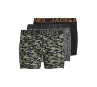 JACK&JONES PLUS Jacdanny Trunks Lot de 3 Boxers Caleçon Boxeur, Black/Pack : Black-Black, 3XL Homme