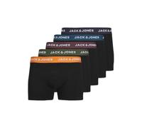 JACK&JONES PLUS JACOLIVER Solid Trunks 5 Pack Box PLS Caleçon Boxeur, Black/Pack:Black-Black-Black-Black, XXL Große Größen Homme