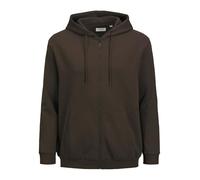 JACK&JONES PLUS Jjebradley Noos Pls Sweat zippé à Capuche Veste de survêtement, Mulch, 3XL Homme