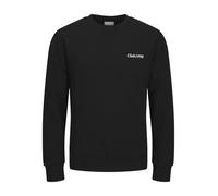 Jack&Jones Plus JJEBRADLEY Sweat Crew Noos PLS Graphic Sweat Crew, Noir, 6XL