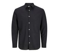JACK&JONES PLUS Jjebreeze Ls Sn Pls T-Shirt Chemise à Manches Longues, Noir, 3XL Hommes