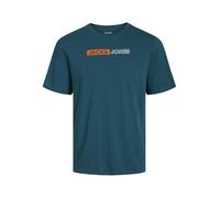 JACK&JONES PLUS JJECORP Logo Tee Play SS O-N Noos PLS, Bleu Sarcelle/imprimé : Play 5, XXXXXL